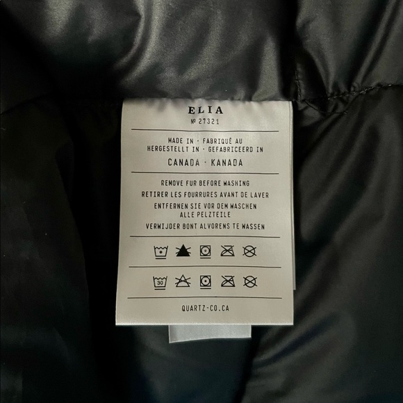 QUARTZ CO.
'DORSET' COAT (PARKA) 
100% Canadian White Duck - Picture 5 of 6